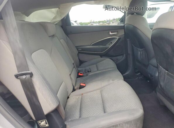 KM8SMDHFXJU263406 2018 HYUNDAI SANTA Silver Rear seats view