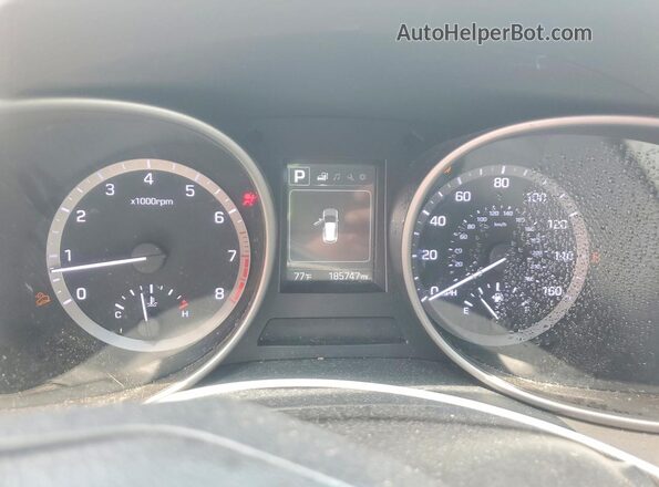 KM8SMDHFXJU263406 2018 HYUNDAI SANTA Silver Instrument cluster view