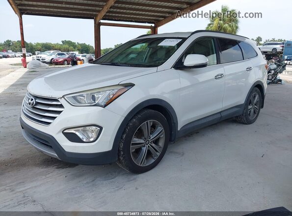 KM8SN4HF6GU136061 2016 HYUNDAI SANTA FE White Vista tres cuartos delantera izquierda