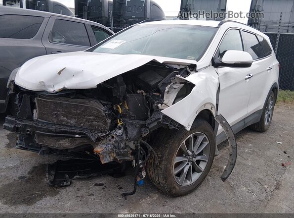 KM8SN4HF6HU181017 2017 HYUNDAI SANTA FE White Передня ліва чверть