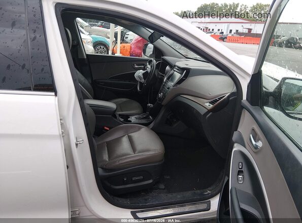 KM8SN4HF6HU181017 2017 HYUNDAI SANTA FE White Вид салону спереду