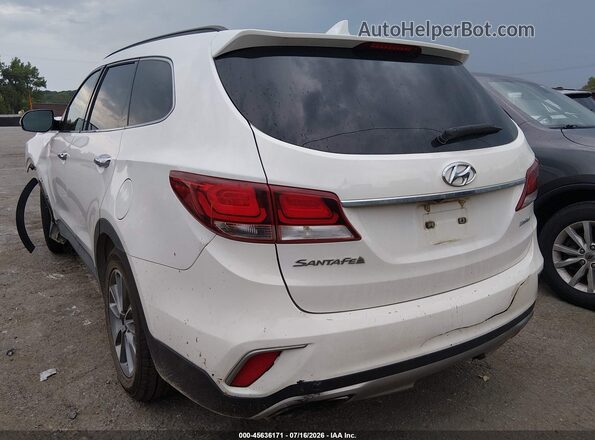 KM8SN4HF6HU181017 2017 HYUNDAI SANTA FE White Задня ліва чверть