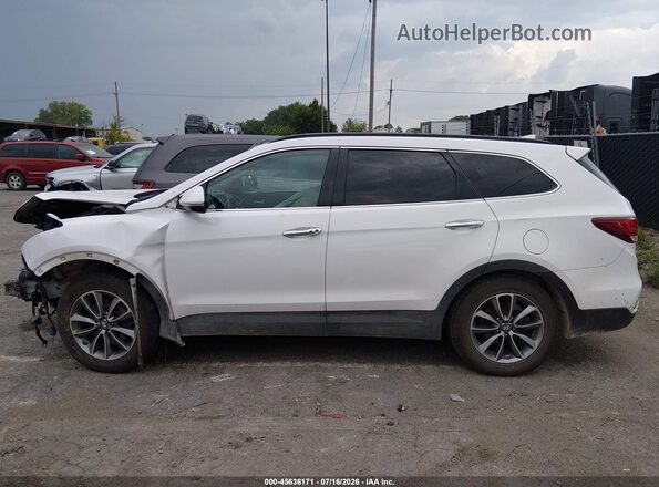 KM8SN4HF6HU181017 2017 HYUNDAI SANTA FE White 