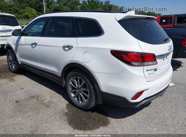 KM8SN4HF7KU298872 2019 HYUNDAI SANTA FE XL White Հետևի ձախ