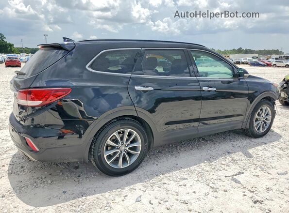 KM8SN4HF9HU192383 2017 HYUNDAI SANTA Black Rear right