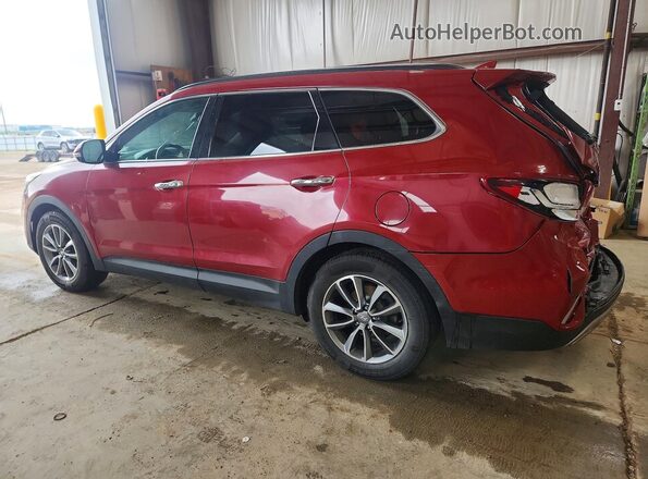KM8SNDHF0KU297563 2019 HYUNDAI SANTA Red Trasero izquierdo