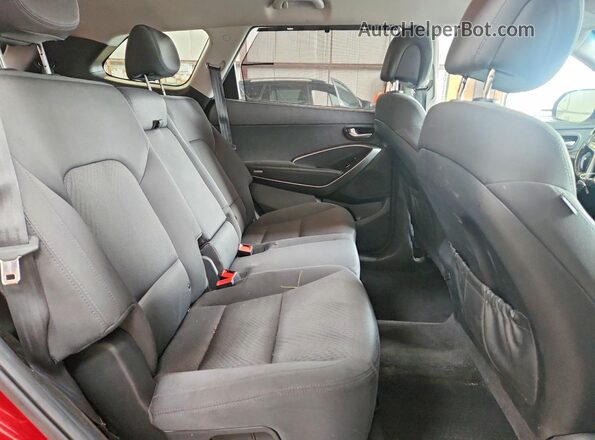 KM8SNDHF0KU297563 2019 HYUNDAI SANTA Red Vista interior trasera