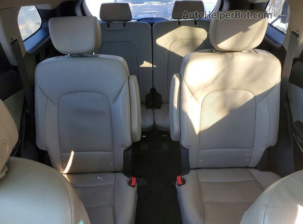 KM8SNDHF0KU304902 2019 HYUNDAI SANTA White Rear seats view