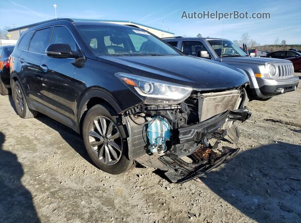 KM8SNDHF1HU250759 2017 HYUNDAI SANTA Black Delantero derecho