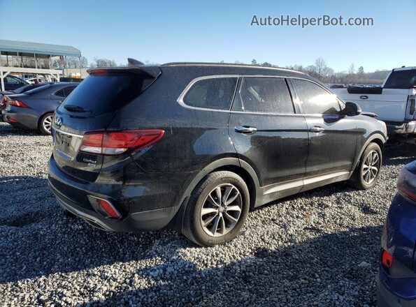 KM8SNDHF1HU250759 2017 HYUNDAI SANTA Black Trasero derecho