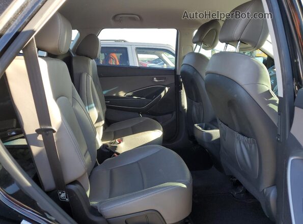 KM8SNDHF1HU250759 2017 HYUNDAI SANTA Black Vista de los asientos traseros