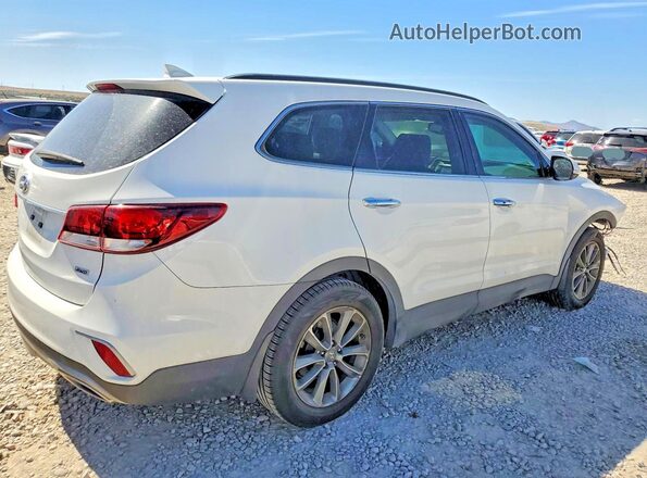 KM8SNDHF2KU298200 2019 HYUNDAI SANTA Белый Задняя правая четверть