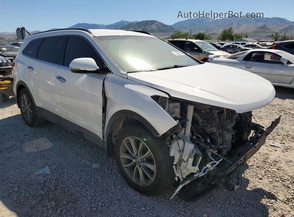 KM8SNDHF2KU298200 2019 HYUNDAI SANTA Белый Передняя правая четверть