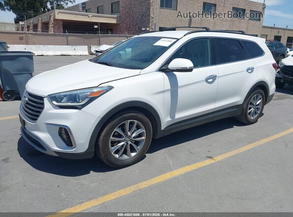 KM8SNDHF2KU306151 2019 HYUNDAI SANTA FE XL White წინა მარცხენა ხედი სამი მეოთხედიდან