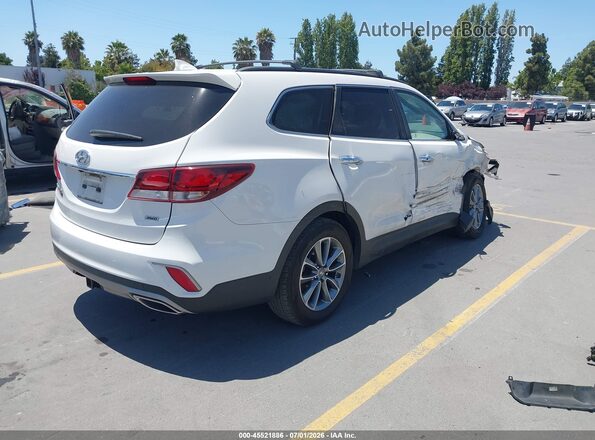KM8SNDHF2KU306151 2019 HYUNDAI SANTA FE XL White უკანა მარჯვენა