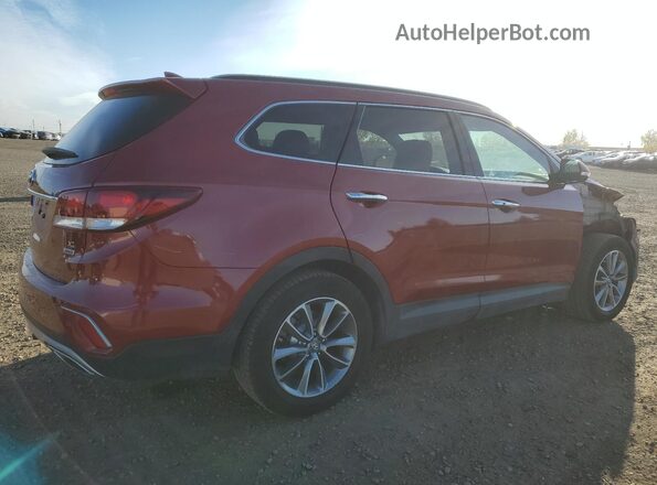 KM8SNDHF4HU179749 2017 HYUNDAI SANTA Red Trasero derecho