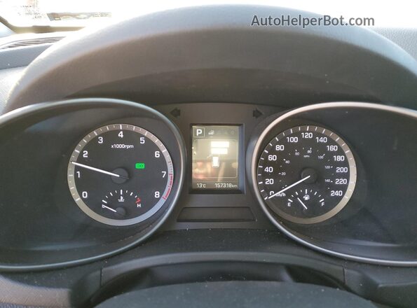 KM8SNDHF4HU179749 2017 HYUNDAI SANTA Red Vista del cuadro de instrumentos