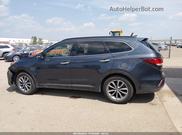 KM8SNDHF8HU232629 2017 HYUNDAI SANTA FE Black Սալոնի հետևի տեսք