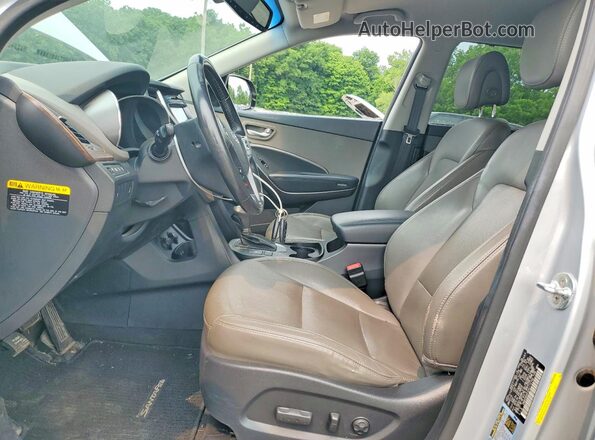 KM8SNDHFXHU172790 2017 HYUNDAI SANTA Silver Vista interior delantera