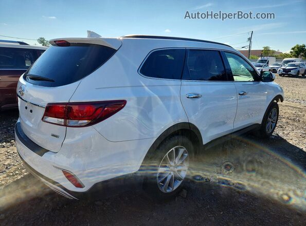 KM8SNDHFXJU264584 2018 HYUNDAI SANTA Белый Задняя правая четверть