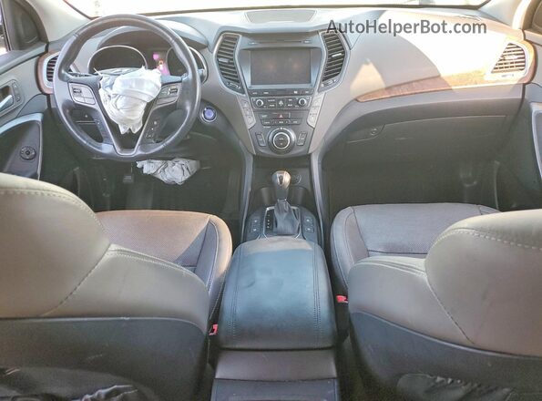 KM8SR4HF0JU265909 2018 HYUNDAI SANTA White Dashboard view