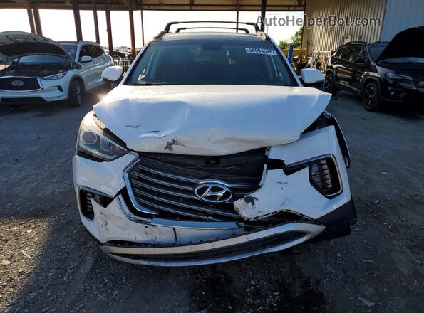 KM8SR4HF0JU265909 2018 HYUNDAI SANTA White Front view