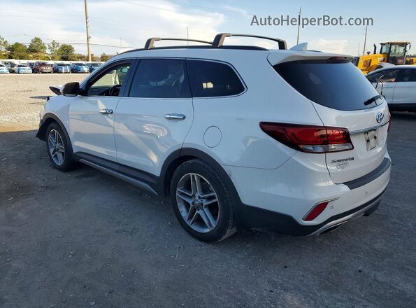 KM8SR4HF0JU265909 2018 HYUNDAI SANTA White Rear left