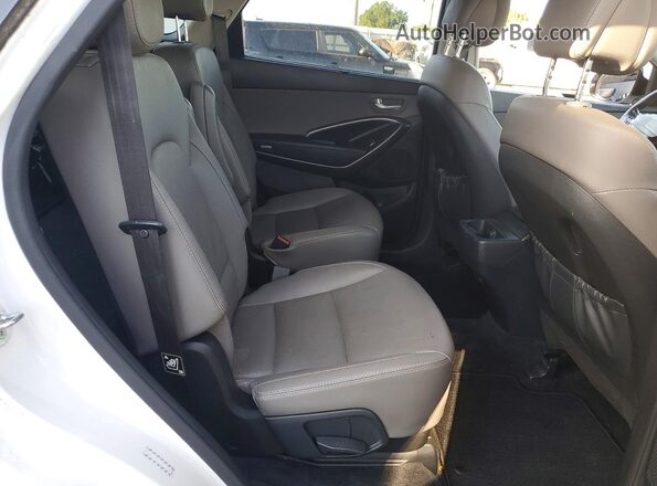 KM8SR4HF0JU265909 2018 HYUNDAI SANTA White Rear interior view