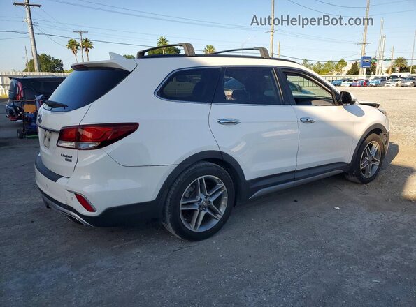 KM8SR4HF0JU265909 2018 HYUNDAI SANTA White Rear right