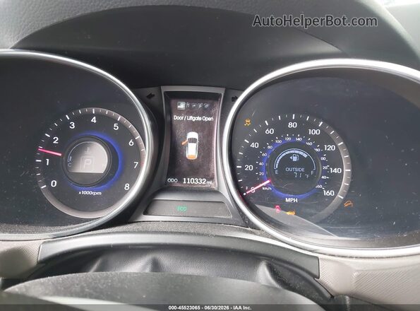 KM8SR4HF2GU164024 2016 HYUNDAI SANTA FE White უკანა სავარძლების ხედი