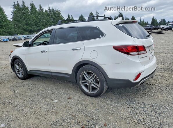 KM8SR4HF2HU211487 2017 HYUNDAI SANTA White Հետևի ձախ