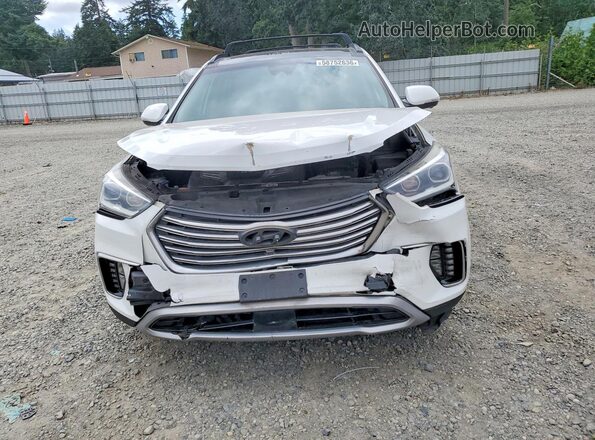 KM8SR4HF2HU211487 2017 HYUNDAI SANTA White Դիմացի տեսք
