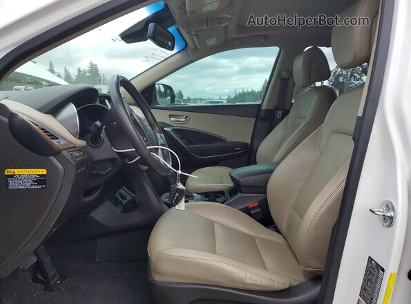 KM8SR4HF2HU211487 2017 HYUNDAI SANTA White Սալոնի դիմացի տեսք