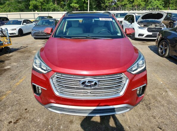 KM8SR4HF2HU229570 2017 HYUNDAI SANTA Burgundy წინა ხედი