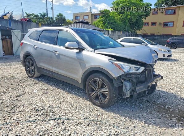 KM8SR4HF4GU140503 2016 HYUNDAI SANTA Серебряный Передняя правая четверть