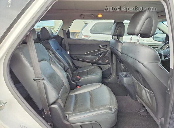 KM8SR4HF4HU215489 2017 HYUNDAI SANTA White Вид задньої частини салону