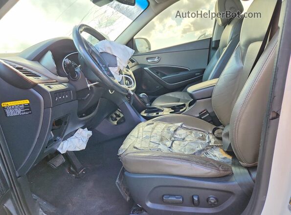KM8SR4HF6JU295125 2018 HYUNDAI SANTA White Front interior view