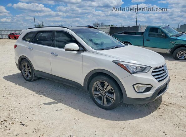 KM8SR4HF7GU132041 2016 HYUNDAI SANTA White Передня права чверть