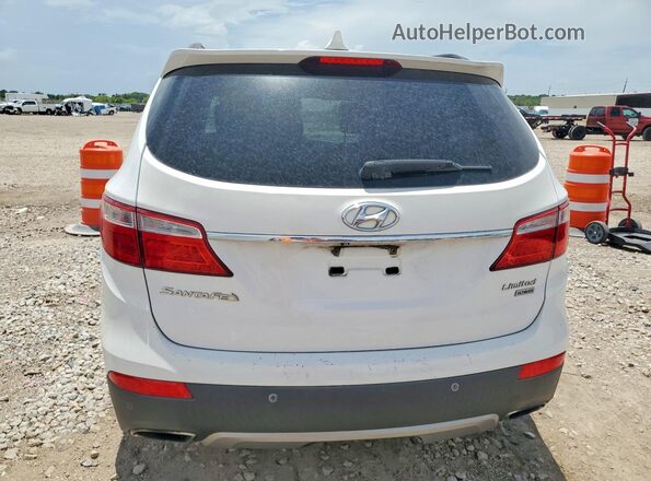 KM8SR4HF8GU132503 2016 HYUNDAI SANTA Белый Вид сзади