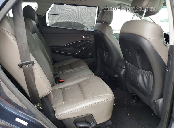 KM8SR4HF8HU210330 2017 HYUNDAI SANTA Синий Вид задних сидений