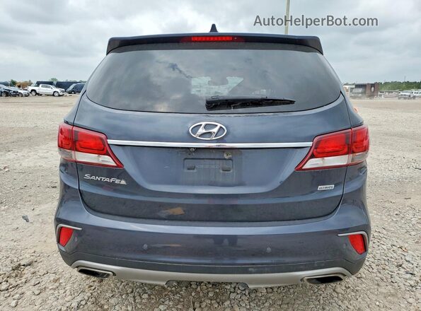 KM8SR4HF8HU210330 2017 HYUNDAI SANTA Синий Вид сзади