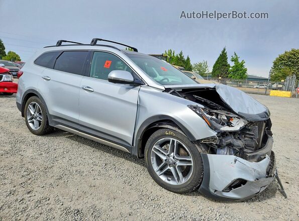KM8SRDHF0HU216624 2017 HYUNDAI SANTA Серебряный Передняя правая четверть