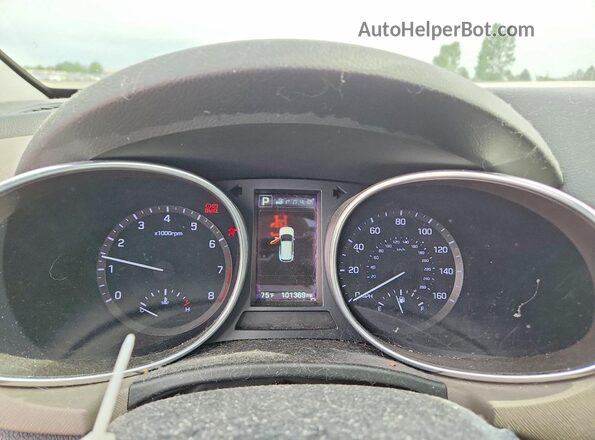 KM8SRDHF0HU216624 2017 HYUNDAI SANTA Серебряный Вид щитка приборов