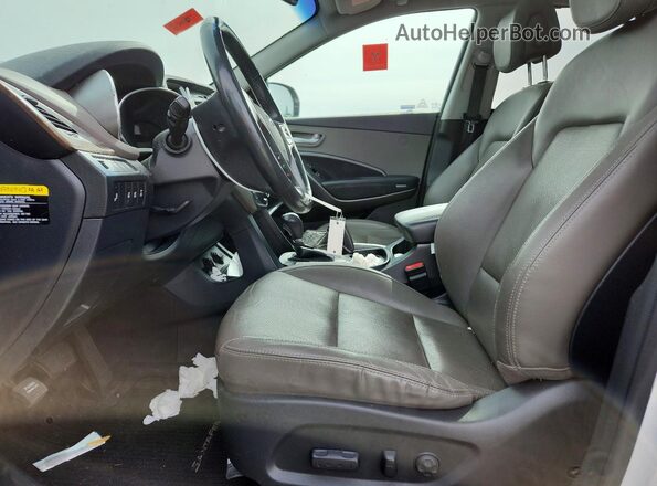 KM8SRDHF0HU216624 2017 HYUNDAI SANTA Серебряный Вид салона спереди