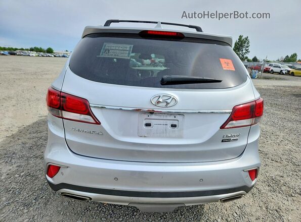 KM8SRDHF0HU216624 2017 HYUNDAI SANTA Серебряный Вид сзади