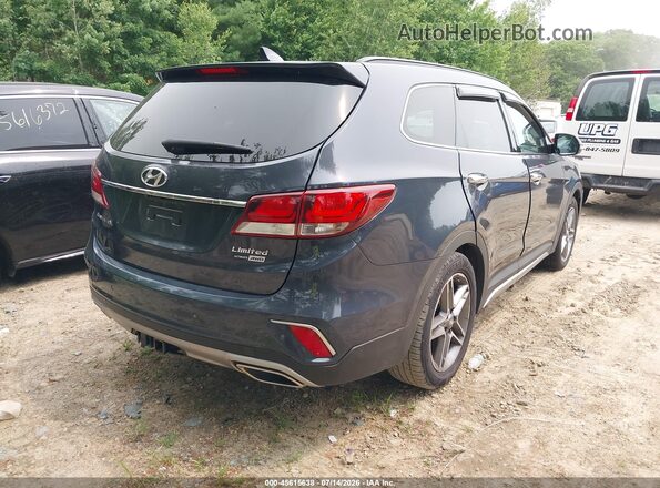KM8SRDHF2HU167166 2017 HYUNDAI SANTA FE Gray Задня права чверть
