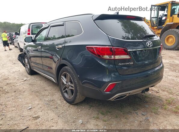 KM8SRDHF2HU167166 2017 HYUNDAI SANTA FE Gray Задня ліва чверть