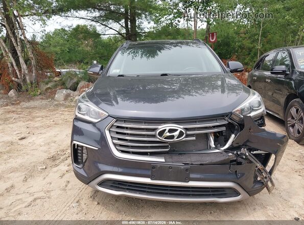 KM8SRDHF2HU167166 2017 HYUNDAI SANTA FE Gray Вид щитка приладів