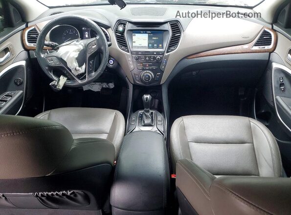 KM8SRDHF2HU202076 2017 HYUNDAI SANTA Silver წინა პანელის ხედი