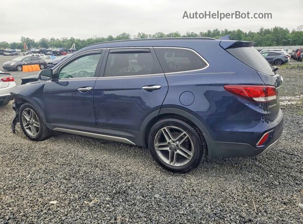 KM8SRDHF2HU237345 2017 HYUNDAI SANTA Blue Trasero izquierdo